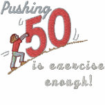 Empujar 50 chaqueta bordada de entrenamiento