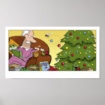 Empuje de Yule su ojo hacia fuera Posters