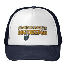 Empuje del arqueólogo gorras de camionero