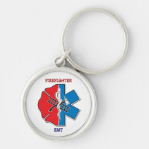 emt del bombero llaveros personalizados