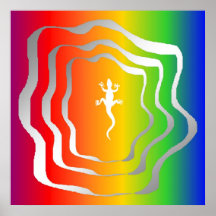 En alguna parte sobre el arco iris está un Iquana Posters