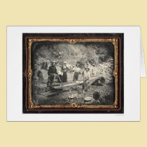 En barranco castaño, 1852 de José Blaney Starkweat tarjetas