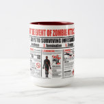 En caso de TAZA de CAFÉ del ataque del zombi