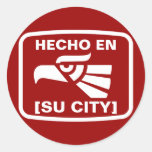 EN DE HECHO (SU CIUDAD) PEGATINA