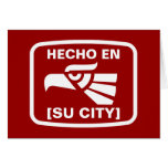 EN DE HECHO (SU CIUDAD) TARJETÓN