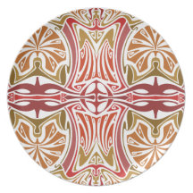 En el arte Nouveau del desierto Platos