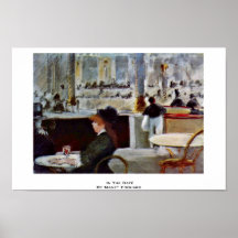 En el Café de Manet Eduardo Poster