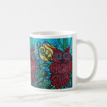En el claro de luna serio taza de café