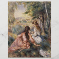 En el prado de Pierre-Auguste Renoir folletos