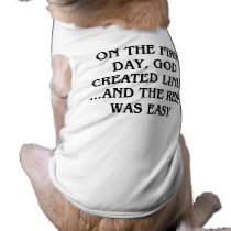 En el primer día, dios creó Linux… y el resto Camisa De Perrito