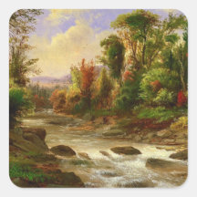 En el St. Annes Canadá del este por Duncanson Calcomanía Cuadradase