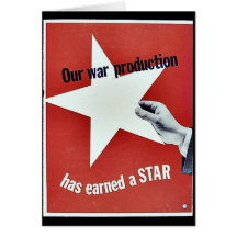 En guerra la producción ha ganado una estrella tarjeton