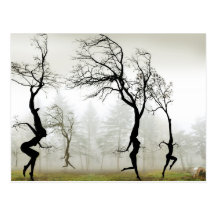 En la niebla tarjetas postales