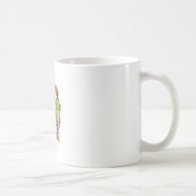 En las muletas taza de café