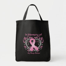 En memoria de mi corazón del cáncer de pecho de la bolsa de mano