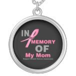 En memoria de mi mamá - cáncer de pecho colgante personalizado