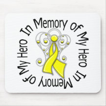 En memoria de mis alas del ángel del sarcoma del h tapete de raton