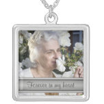 En memoria del collar de la plantilla de la foto