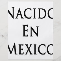 En México de Nacido Flyer Personalizado