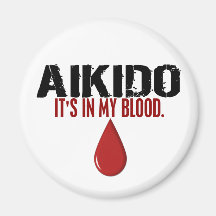 En mi AIKIDO de la sangre Imán Para Frigorifico