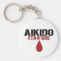 En mi AIKIDO de la sangre Llaveros Personalizados