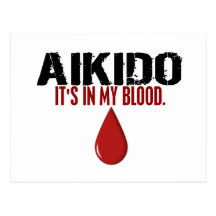 En mi AIKIDO de la sangre Tarjeta Postal