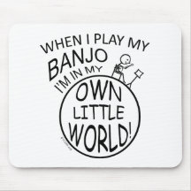 En mi propio pequeño banjo del mundo tapetes de ratón
