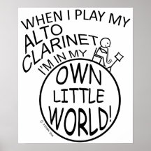 En mi propio pequeño Clarinet del alto del mundo Impresiones