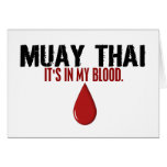 En mi TAILANDÉS de MUAY de la sangre Felicitación
