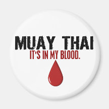 En mi TAILANDÉS de MUAY de la sangre Imanes Para Frigoríficos