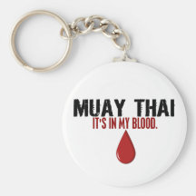 En mi TAILANDÉS de MUAY de la sangre Llavero