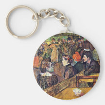 En Moulin De La Galette ", por Toulouse-Lautrec Llavero Personalizado