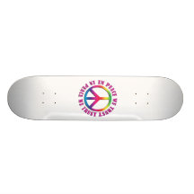 En paz confiamos en patineta personalizada