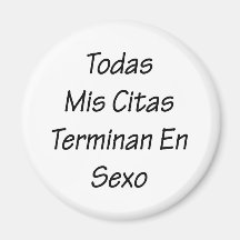 En Sexo de Todas Mis Citas Terminan Imán De Frigorifico