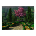 En tarjeta de felicitación de la plena floración
