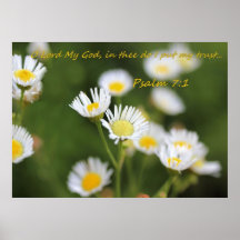 En Thee hago puse mi confianza - 7:1 de los salmos Posters