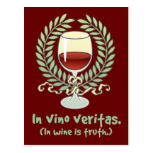 En vino es la verdad postal