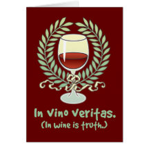 En vino es la verdad tarjeta