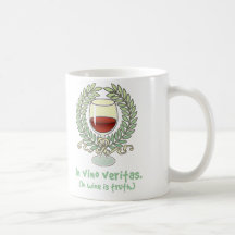 En vino es la verdad tazas de café