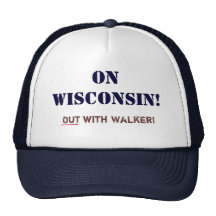 ¡En Wisconsin! ¡_Out con el caminante! Gorros Bordados