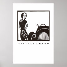 Encanto del vintage impresiones