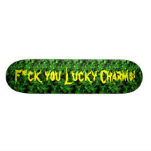 ¡Encantos afortunados de F U! Patín Personalizado