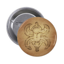 Encantos mágicos asirios del escarabajo de la buen pins