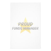 Encargado de fondos orgulloso papelería