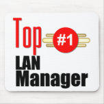 Encargado de Lan superior Alfombrillas De Ratón