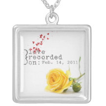 Encendido. .necklace registrado amor colgantes personalizados