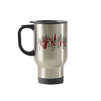 Encima del norte y de árboles tazas