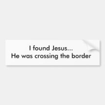 Encontré a Jesús… Etiqueta De Parachoque