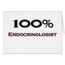 Endocrinólogo del 100 por ciento tarjetón