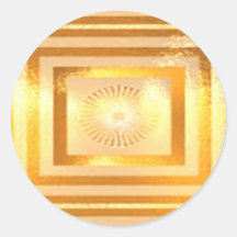 Energía caliente de oro pegatina
